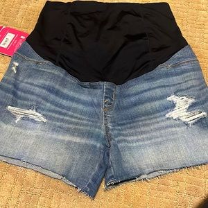 Maternity Denim Shorts